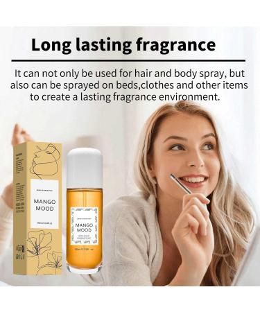 Vanilla Perfume Spray Long Lasting Vanilla Skin Mist Multi-Use Body & Hair Fragrance Mist 90 Ml/ 3 Oz Travel Size for Women & Girls Vanilla Moonstone Mango Dragon fruit Amber (Mango1) - Buy Online on GoSupps.com
