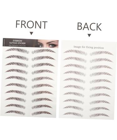 Ipetboom 5 Sheets Eyebrow 3d Sticker Stickers Brow Makeup Grooming Shaping False Eyebrows Cosmetics Template - Buy Online on GoSupps.com