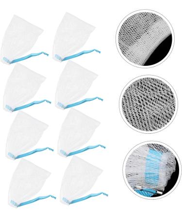 Hemoton 8pcs Soap Soap Cleaning Soap Pouch Net Soap Net Pouch Cleansing Foaming Net Exfoliating Soap Net Exfoliating Soap Saver Pouches 14x10cm Sky-blue - Buy Online on GoSupps.com