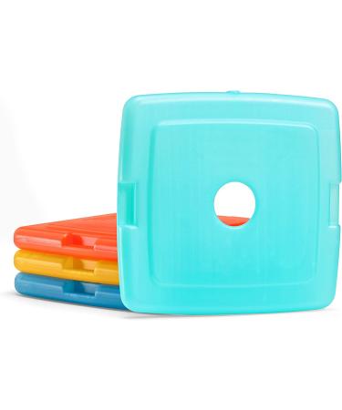 Fit & Fresh Cool Slim Reusable Ice Packs - Set of 4 Multicolored Lunch Bag Coolers - Buy Online on GoSupps.com