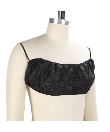 10 Pack Disposable Bras for Women - Non-Woven Fabric Salon & Spa Underwear - Individually Packed Black Tops - Buy Online on GoSupps.com