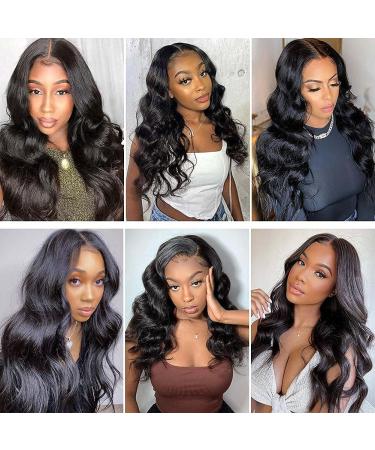 Peruvian Wet and Wavy Bundles with Closure - 100% Unprocessed Virgin Human Hair (14 16 18+12) - Body Wave Extensions with Free Part Lace Closure - Buy Online on GoSupps.com