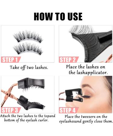 Magnetic Eyelashes Eyelashes Fluffy Lashes Magnetic Lashes for Women & Girls Magnetic Eyelashes with Applicator Easy to Use Magnetic Eyelashes Natural Look Reusable Magnetic Eyelashes-Comfortable - Buy Online on GoSupps.com