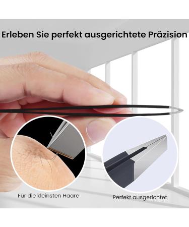 AdroitGoods Professional Slanted Stainless Steel Tweezers for Epilation - Silver | International Shipping Available - Buy Online on GoSupps.com