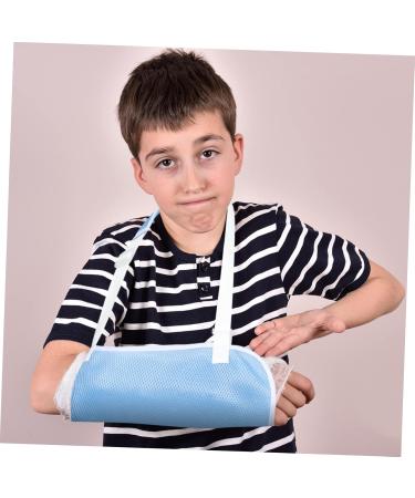 Anneome Children's Arm Sling Children Arm Sling Shoulder Immobilizer Sling Suspenders for Arm Brace Net 50X27CM Sky-blue - Buy Online on GoSupps.com