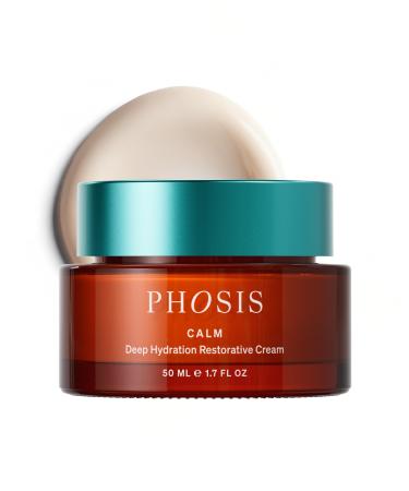 Phosis Calm Deep Hydration Restorative Cream Exceptionally Clean Moisturizer for Sensitive Skin Barrier Repair Face Cream for Women to Support Replenished Radiant Balanced Skin 50ml