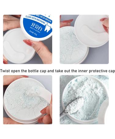 Tooth powder Tooth whitening powder Natural toothpaste Tooth cleaning powder Clear Toothpaste Powder 50 g effective tooth powder Portable breath freshener for adults and children - Buy Online on GoSupps.com