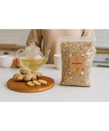  La Herbera Premium Ginger Powder - Kion (Zingiber Officinale) Root Ginger for Infusions Baking and Cooking Intense Taste Digestive Support Relaxing Effect and Antioxidant Action - Buy Online on GoSupps.com