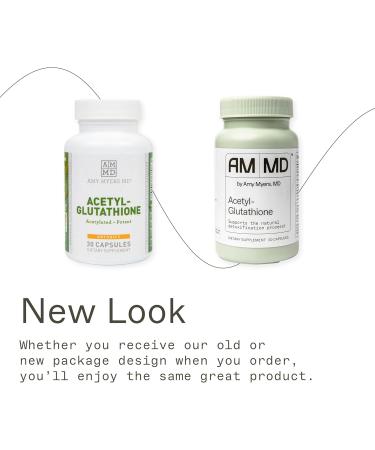 Amy Myers MD Glutathione Supplement - Healthy Cellular Absorption Natural Detox & Immune System Support - Acetyl-Glutathione Nutritional & Immune System Care - Gluten-Free & Non-Dairy - 30 Capsules - Buy Online on GoSupps.com