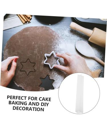 Lurrose Cake Stencil Handmade Soap Sandwich Fondant Mold DIY Crafts Bread Baking DIY Accessory Embedded Crafting Supplies White 32.1X5.3cm - Buy Online on GoSupps.com