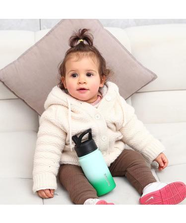 Bjpkpk Kids 15oz Coral Stainless Steel Water Bottle with Straw Lid - Insulated, Leak Proof, BPA Free - Ideal for School - Buy Online on GoSupps.com