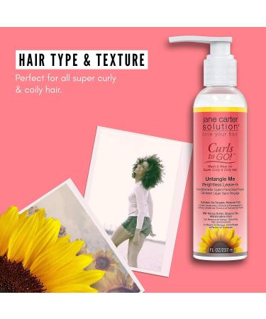 Jane Carter Curls to Go Untangle Me Leave-In Conditioner - 8oz, Weightless, Nourishing, Moisturizing, No Buildup - Buy Online on GoSupps.com