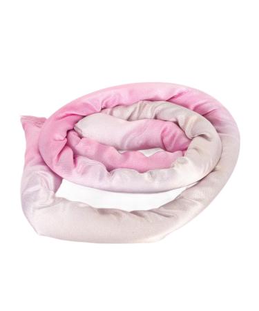 Verdant Touch Spiral Lock Hair Tie Bendable Iron Wire Dreadlocks Hair Tie Imitated Silk Tie Dye Pink 180mm Spiral Lock Hair Tie