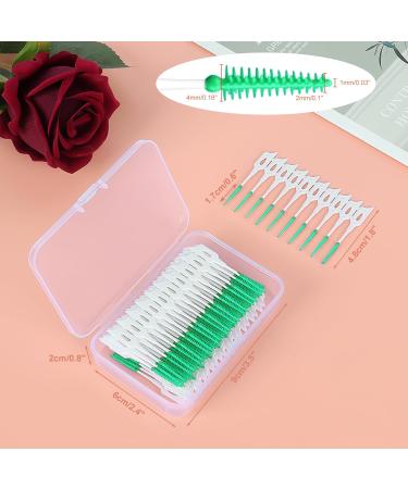 160PCS Interdental Brush Set - Zahrvia Silicone Dual-House Dental Stick & Portable Dental Flow for Effective Tooth Cleaning - Green - Buy Online on GoSupps.com