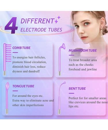 Beauty Star Facial Wand Machine - Violet Portable Beauty Device for Women/Men - Buy Online on GoSupps.com