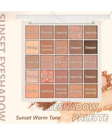 Nude Pink Brown Eyeshadow Palette - 25 Colors, Matte & Shimmer, Highly Pigmented, Hypoallergenic Eye Makeup - Oatmeal Milk Tea - Buy Online on GoSupps.com