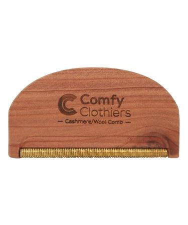 Comfy Clothiers - Multi-Fabric Cedar Wood Sweater Comb for De-Pilling Cashmere, Wool & Other Fabrics - Defuzzing and Lint Removal to Refresh Your Clothes - Sweater Pilling Remover