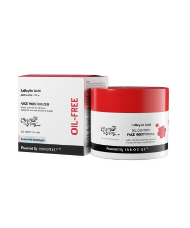 Oil Control Face Moisturiser| 0.5% Salicylic Acid | Oil Control | Mineral Oil & Petroleum Free | 50 gm