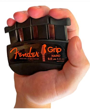 Fender GRIP Hand & Finger Exerciser - Xtra Hard 9lbs | Best Ergonomic Finger Strengthener for Guitar Bass & Violin Players - Buy Online on GoSupps.com
