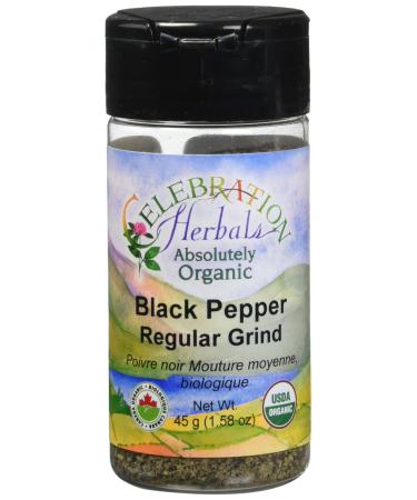 CELEBRATION HERBALS Pepper Black Reg Ground Organic 50 g 0.02 Pound