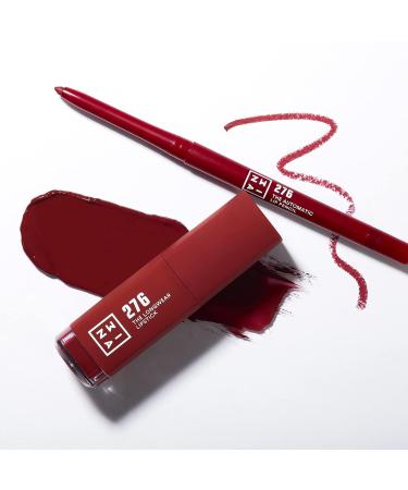 3ina Longwear Lipstick 276 - Glossy Chestnut Brown | Matte Liquid Lipstick with Hyaluronic Acid | Long-Lasting Highly Pigmented Vegan & Cruelty-Free - Buy Online on GoSupps.com