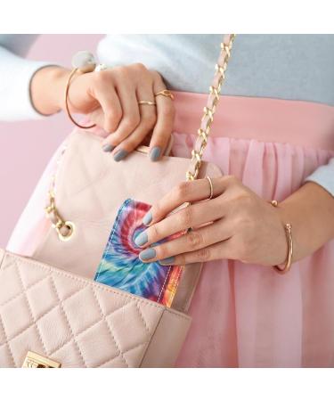 Travel Lipstick Organizer Case | Portable Makeup Bag with Mirror | Bright Watercolor Tie Dye - Shop Internationally - Buy Online on GoSupps.com