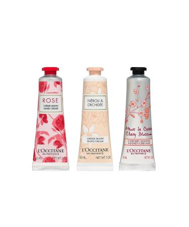 L'Occitane Floral Hand Cream 3-Piece Gift Set | Organic Shea Butter | 3 Oz | Floral-Scented Hand Creams - Buy Online on GoSupps.com
