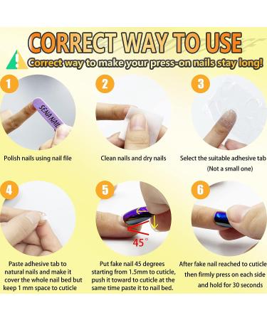 Gold Chrome Round Metallic Press On Nails - 24Pcs Black and Gold Fake Nails for Women by SENA NAIL - Buy Online on GoSupps.com