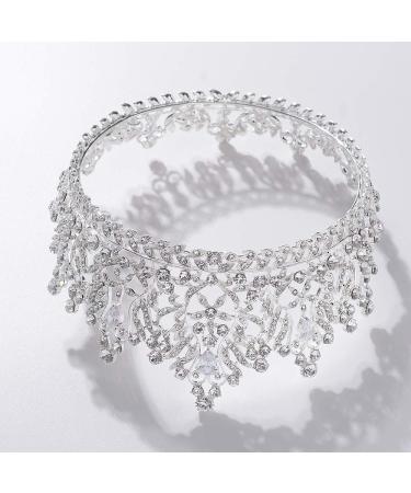 S SNUOY Silver Queen Bridal Crown Tiara Headband for Wedding - Buy Online on GoSupps.com