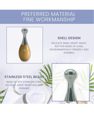 Shato Metal Eye Cream Applicator Tool | Anti-Aging Massager & Cold Face Roller | Reduce Puffiness & Eye Wrinkles - Buy Online on GoSupps.com