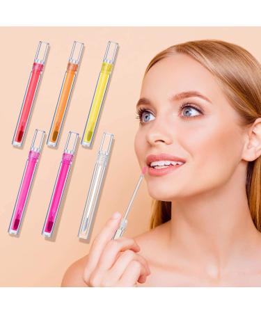 7pcs Refillable Lip Gloss Tubes - Clear Lip Oil & Balm Bottles | Perfect for DIY Lipstick & Lip Gloss - Buy Online on GoSupps.com