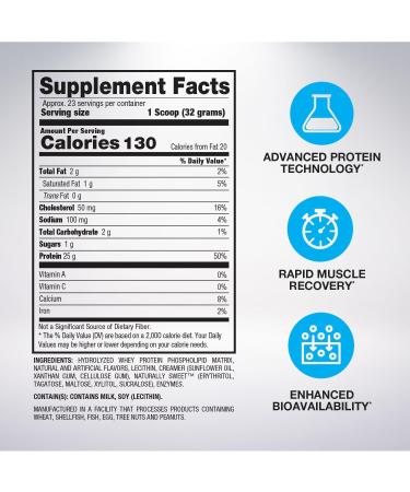 BPI Sports Hydro HD - 100% Hydrolyzed Whey Protein Powder - Muscle Growth, Recovery, 25g of Hydrolyzed Protein, Low Carb, Low Sugar, Fast Absorbing (23 Servings, Fruity Loopers) Fruity Loopers 23 Servings - Buy Online on GoSupps.com