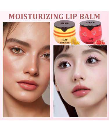 4 PCS Honey Pot Bee Lip Balm (Strawberry Watermelon Apple honey) Moisturizes & Prevents Cracked Chapped LipsPropolis & Vitamin E Infused Overnight Honey Lip Mask Gift Lip Balm Honey+Strawberry+Watermelon+Apple - Buy Online on GoSupps.com
