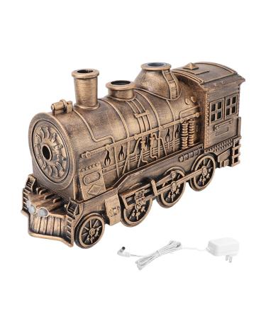 300ml Vintage Train Diffuser Aromatherapy Diffuser with 2 Color Lighting Changes Cool Mist Humidifiers 300ml Retro Train Humidifier for Bedroom Exquisite Train Shape Diffuser(US Plug)