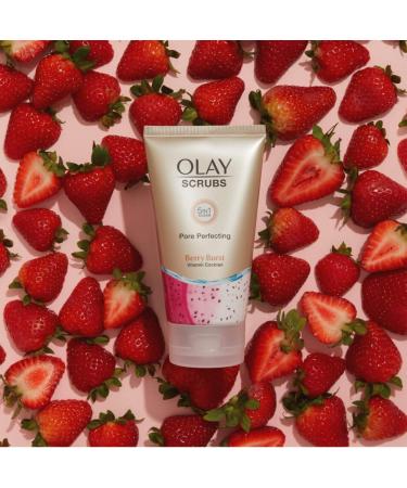 Olay Scrub - Pore Perfecting Exfoliating Cleanser Berry Burst 150 ml | Best Exfoliator for Smooth Skin - International Shipping Available - Buy Online on GoSupps.com