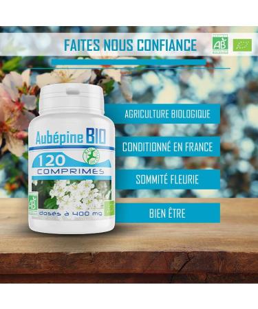 Hawthorn Organic - 400 mg - 120 tablets - Buy Online on GoSupps.com