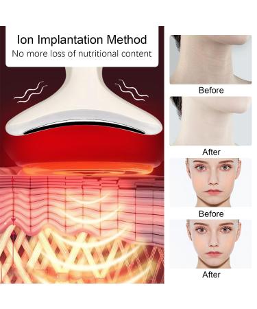 Red Light Therapy Wand for Face & Neck | 4 Color LED Massager for Skin Care & Beauty | Vibrating & Warming Function - Buy Online on GoSupps.com