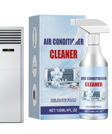 Fovolat Air Conditioner Cleaner Spray | 120ml Ac Coil Cleaner Foaming All-Purpose Household Bubble Ac Coil Foaming Spray Effective Solution Safe for Home Use