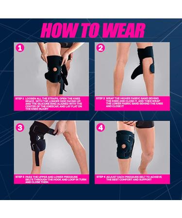 Knee Brace for Pain Relief | Patellar Stabilizing Support for Men & Women | Ideal for Running & Arthritis - Buy Online on GoSupps.com