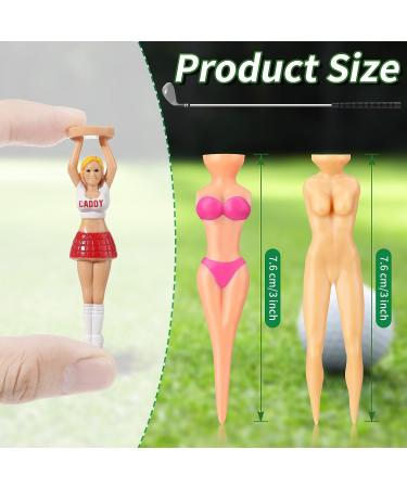 Bikini Golf Tees Set - 12 Colorful 8cm Plastic Tees for Men and Women, Funny Golf Accessories for Training and Gifts - Buy Online on GoSupps.com