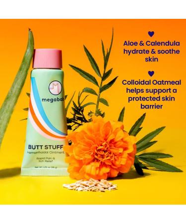 Megababe Hemorrhoidal Ointment | with 5% Lidocaine | Rapid Pain & Itch Relief | Shrinks Swollen Hemorrhoidal Tissue | 1.25 oz - Buy Online on GoSupps.com