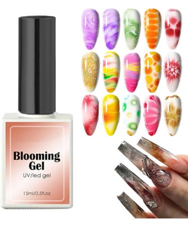  Generisch Flower Gel Nails - Adaptable Nail Solution Clear Flower Gel Nail Bloom Effect | Long-lasting quick-drying nail art design for girls women mothers girlfriends - Buy Online on GoSupps.com