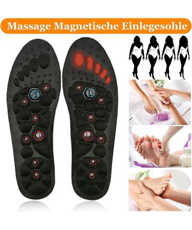 Magnetic Massage Insoles - Comfortable Acupressure Shoe Inserts for Improved Circulation & Foot Health - Size S (EU 35-40) 2 Pairs - Buy Online on GoSupps.com