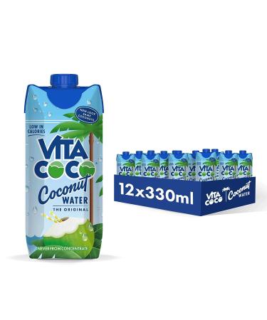 Vita Coco - Pure Coconut Water (330ml x 12) - Naturally Hydrating - Packed With Electrolytes - Gluten Free - Full Of Vitamin C  Potassium