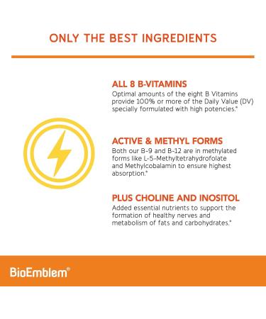 BioEmblem Vitamin B-Complex and Mushroom Complex - Buy Online on GoSupps.com