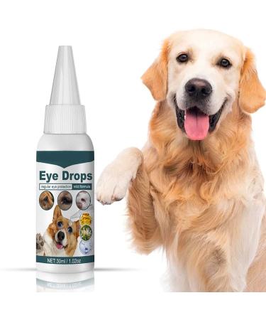 Vinsani Eye Drops for Dogs Gentle Eye Infection Treatment for Dogs Dog Eye Drops Relieve Red Eyes & Allergy Symptoms for Animal Professional Dog Eye wash 30 ML Green74