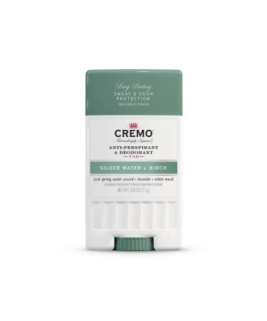 Cremo Anti-Perspirant & Deodorant No. 10 Silver Water & Birch 2.65 oz (75 g)