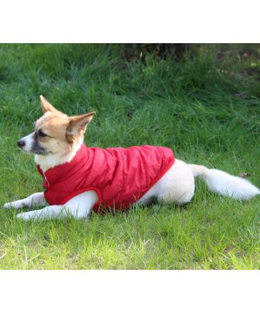 Warm Fleece-Lined Dog Vest for Winter | Extra Soft Windproof XXX-Large Red - Hundaog - Buy Online on GoSupps.com