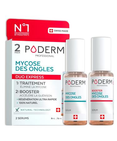 PODERM - LOT MYCOSE ONGLE SEV RE 2 PRODUITS | 2 Best Sellers | Traitement complet sp cial Mycose difficile traiter | Soin professionnel pied/main | Facile & rapide | Swiss Made