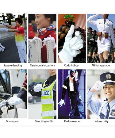 Dinghaole 5 Pairs of Cotton Gloves White Eczema Cotton Moisturising Gloves for Dry Hands Also Enjoy Three Different Sizes for Men Women and Children Breathable Washable Stretchable Gloves - Buy Online on GoSupps.com